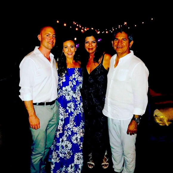 Hawaiian Floral long dress , off the shoulder or on - Picture 1 of 4